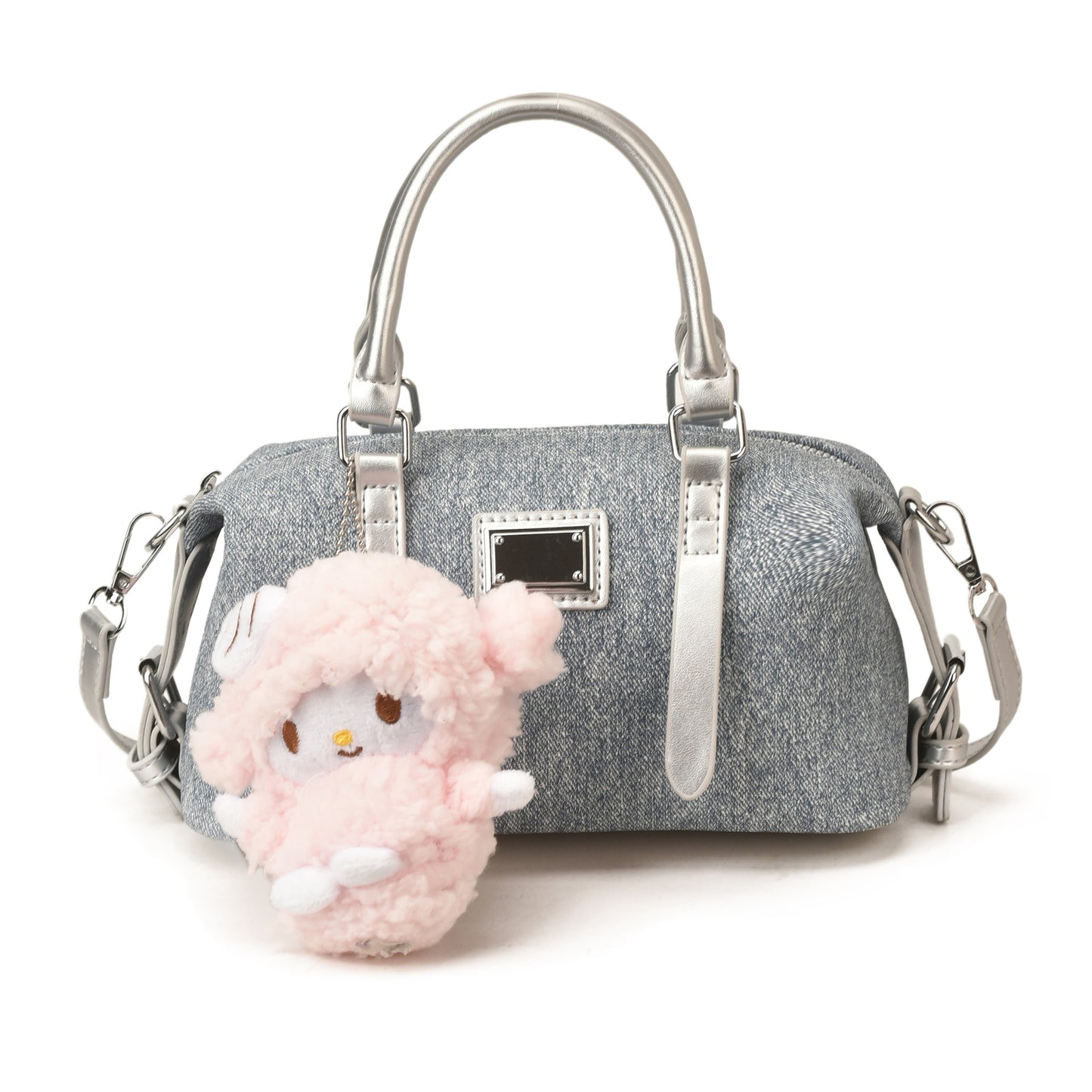 Cute Hand Holding Pillow Denim Fresh Bags
