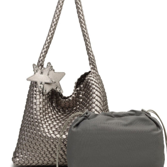 Women's Gun Medium Hand-woven Large Capacity Hand-held Underarm Bag