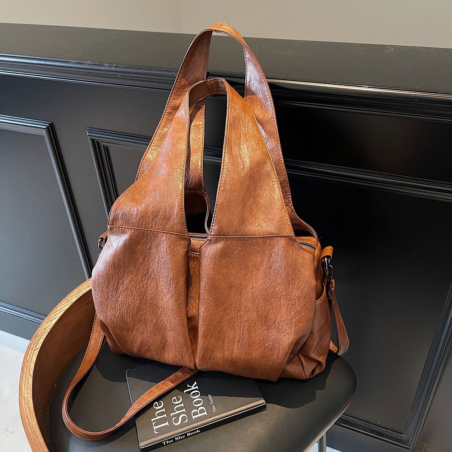 Women's Senior Large Capacity Versatile Portable Underarm Tote Bags