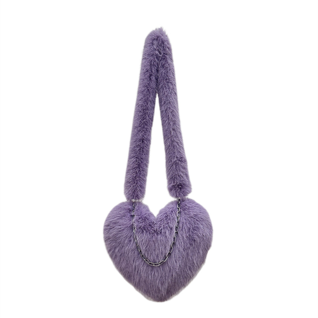 Love Chain Design Macaron Color Shell Bags