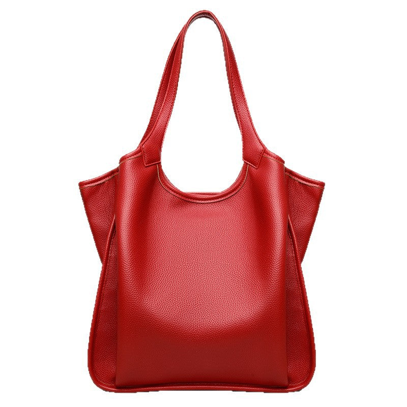 Women's Layer Cowhide Leather Fashion Large Capacity Women's Messenger Bag