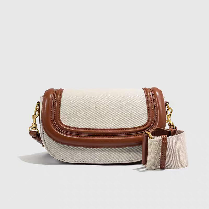 Elegant Fashion Saddle Trendy High-grade Underarm Women's Handbag