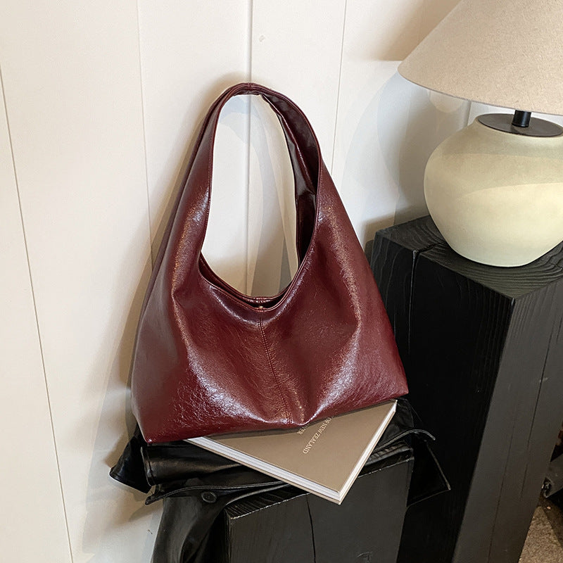 Women's Large Capacity Korean Style Minority One Shopping Simple Women's Shoulder Bag