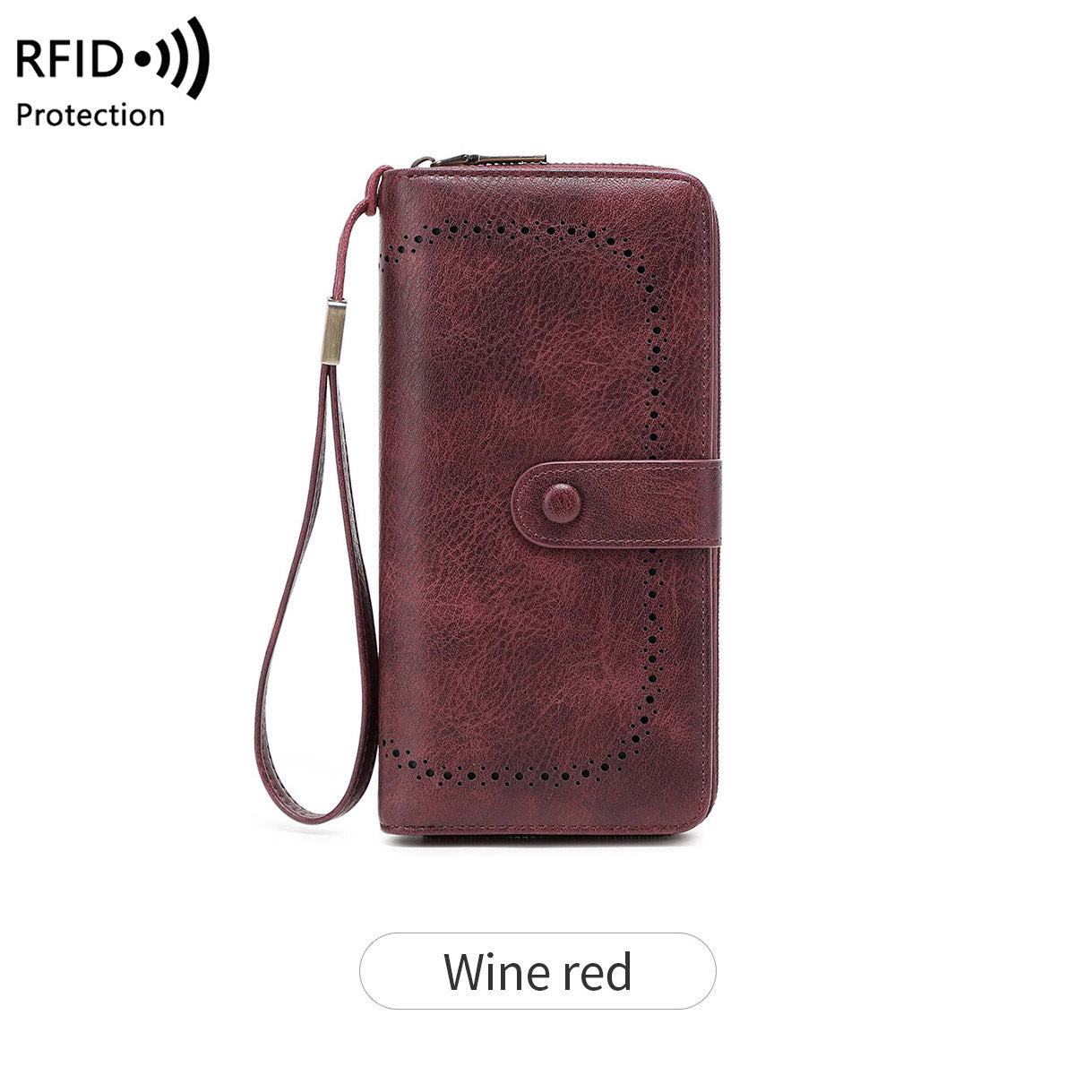 Women's Swiping Hollow Out Expanding Retro Large Capacity Card Holder