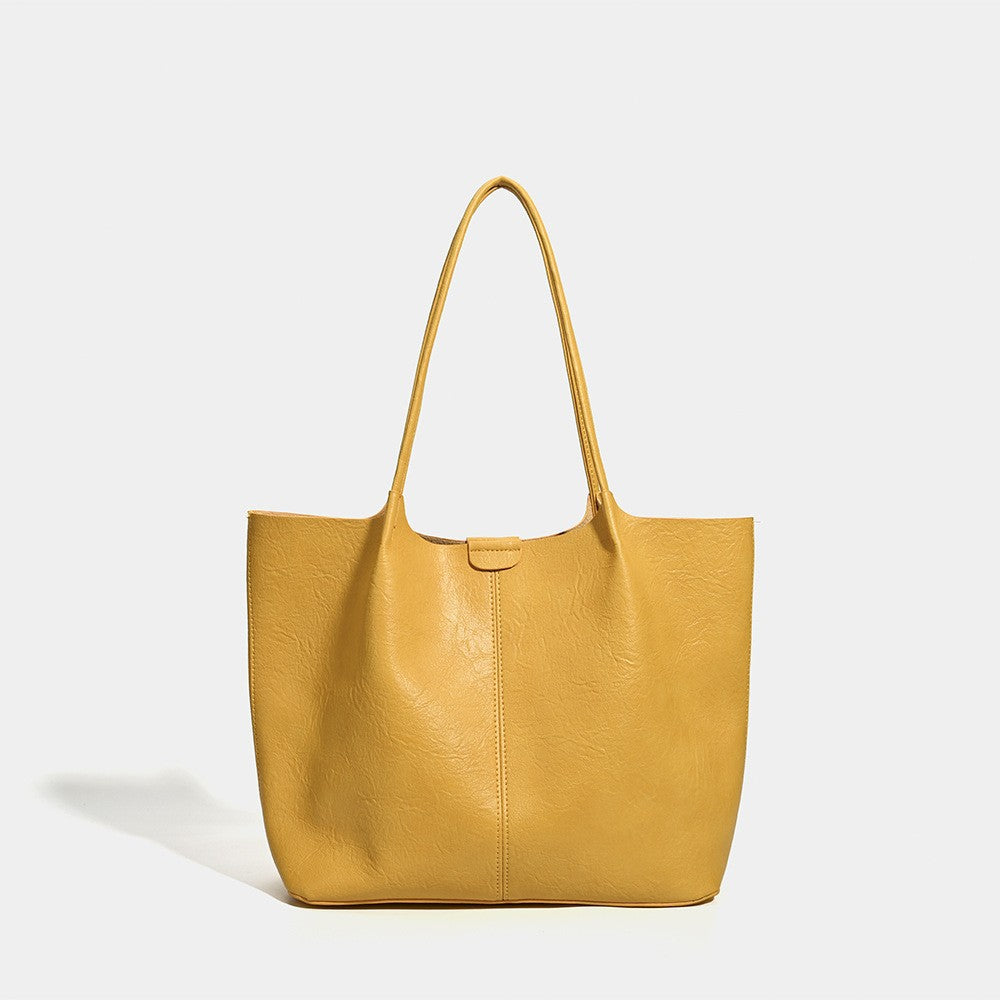 Women's Retro Simple Large Capacity Combination Commuter Women's Shoulder Bag