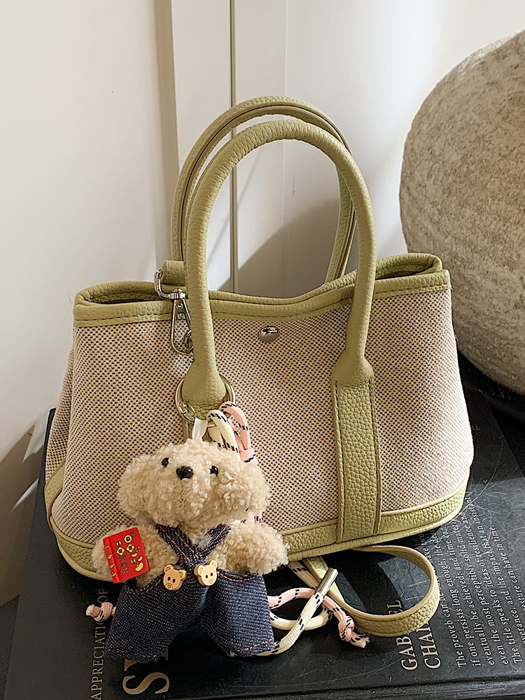Women's Today Popular Niche Stylish Korean Temperament Contrast Color Hand Holding Women's Messenger Bag