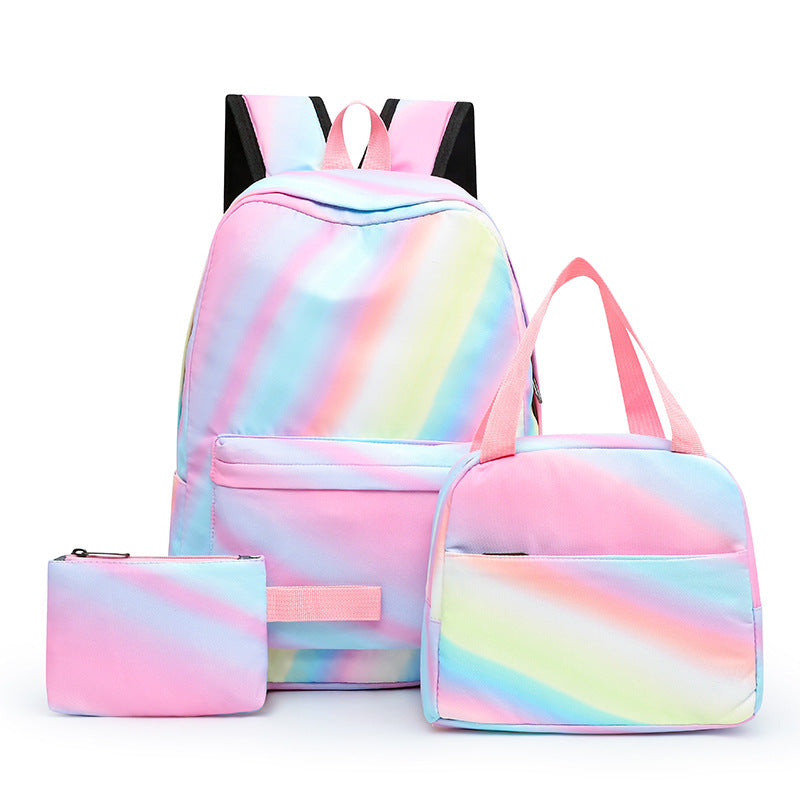 Set Combination Large Capacity Simple Lunch Pencil College Student Schoolbag