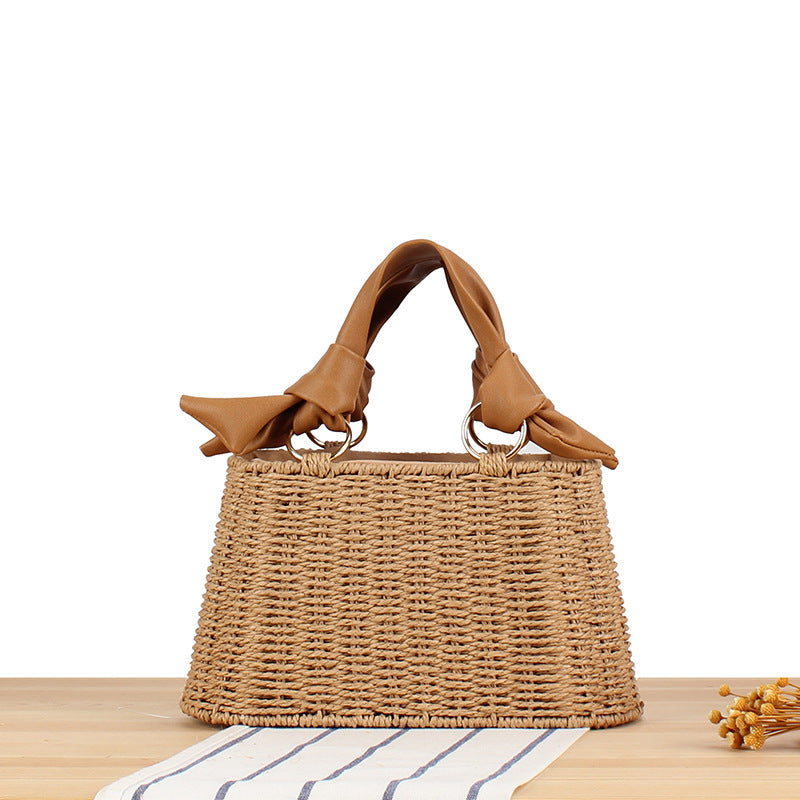 Women's One-piece Seaside Vacation Versatile Straw Material Women's Handbag