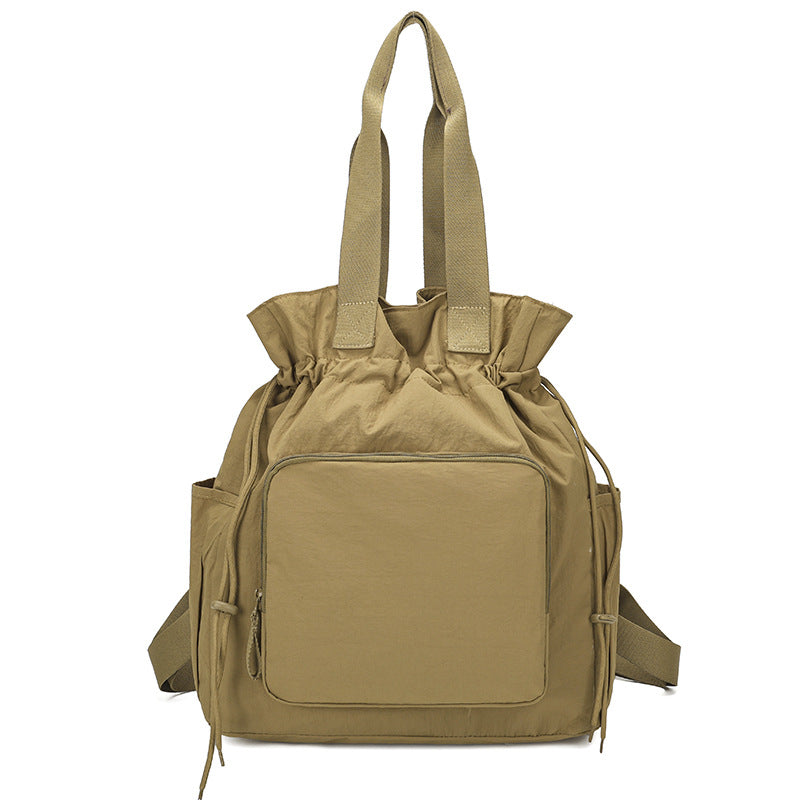 Elegant Multifunctional Large Capacity Drawstring Portable Women's Shoulder Bag