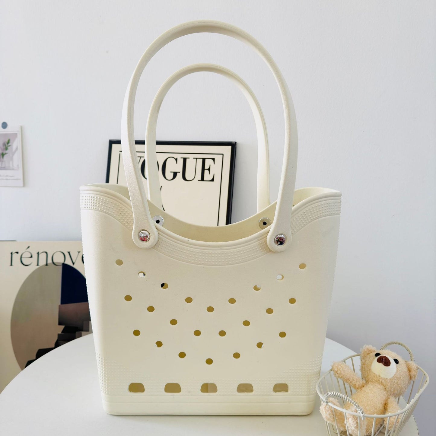 Hole Fashion Seaside Waterproof Beach Out Bags