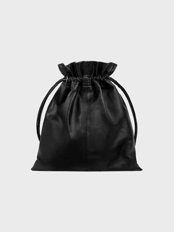 Design Sheepskin Lucky Drawstring Simple Fashion Elegant Women's Handbag