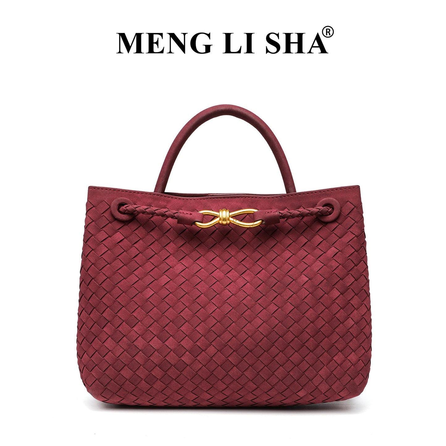 Women's High-grade Portable Vintage Frosted Suede Woven Women's Handbag
