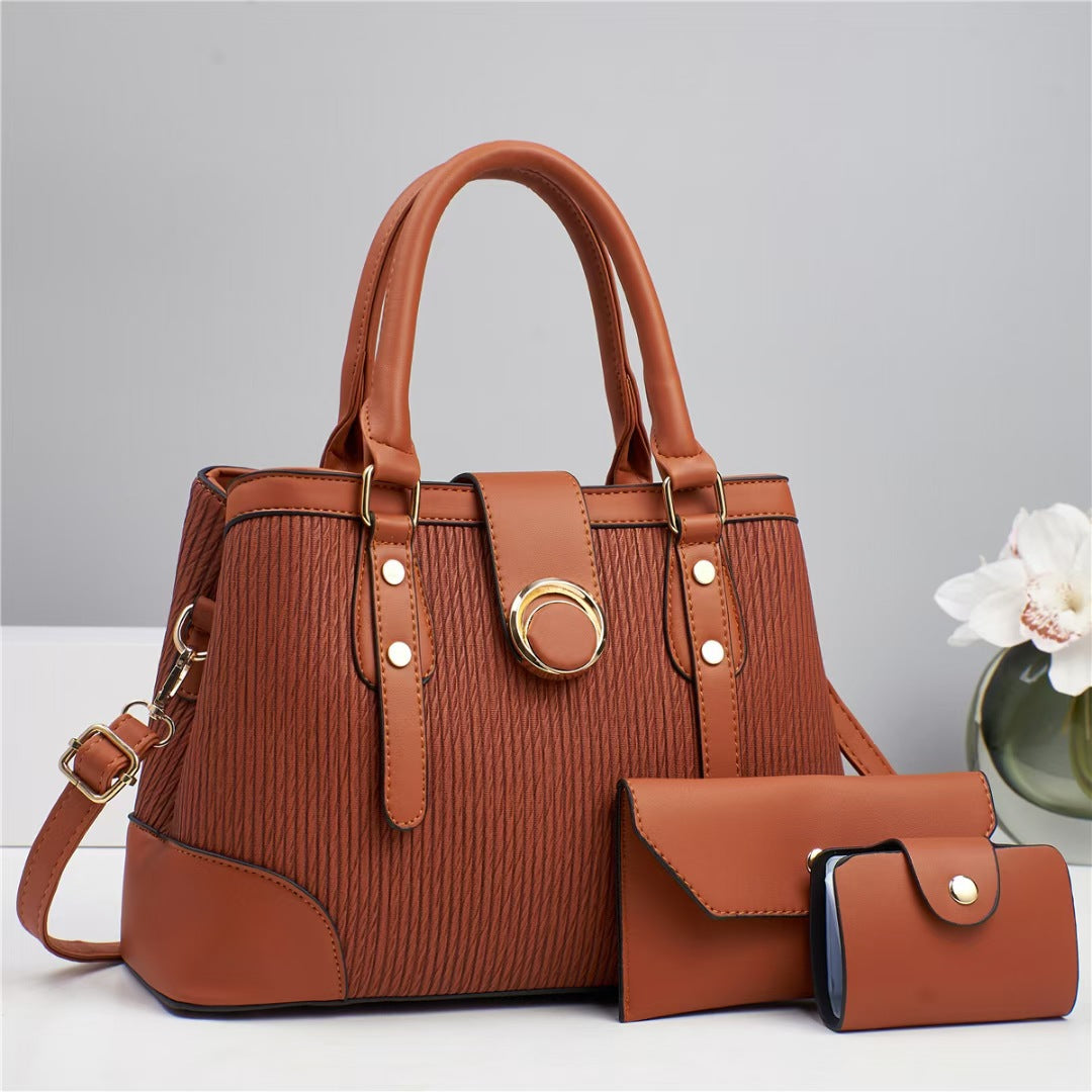 Women's Three-piece Retro Large Capacity Combination Fashion Bags