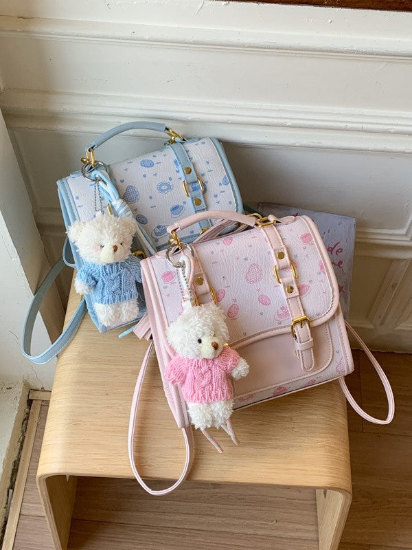Trendy Women's Preppy Style Bear Fashion Backpacks
