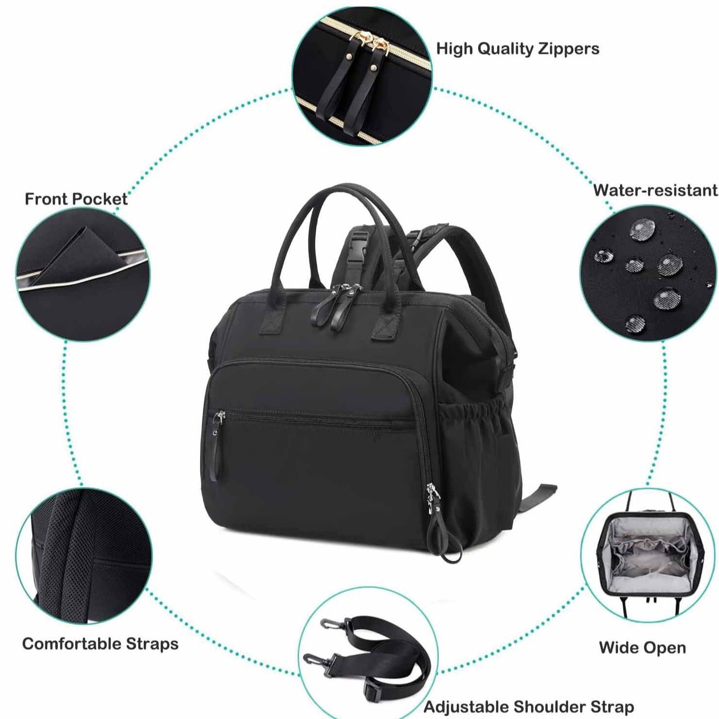 Attractive Pretty Diaper Waterproof Pocket Storage Backpacks