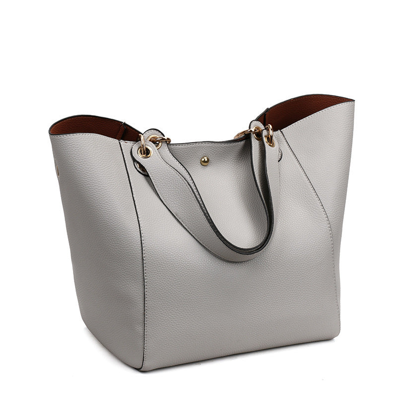 Women's Capacity Fashion Hand Simple Commute Solid Color Women's Shoulder Bag