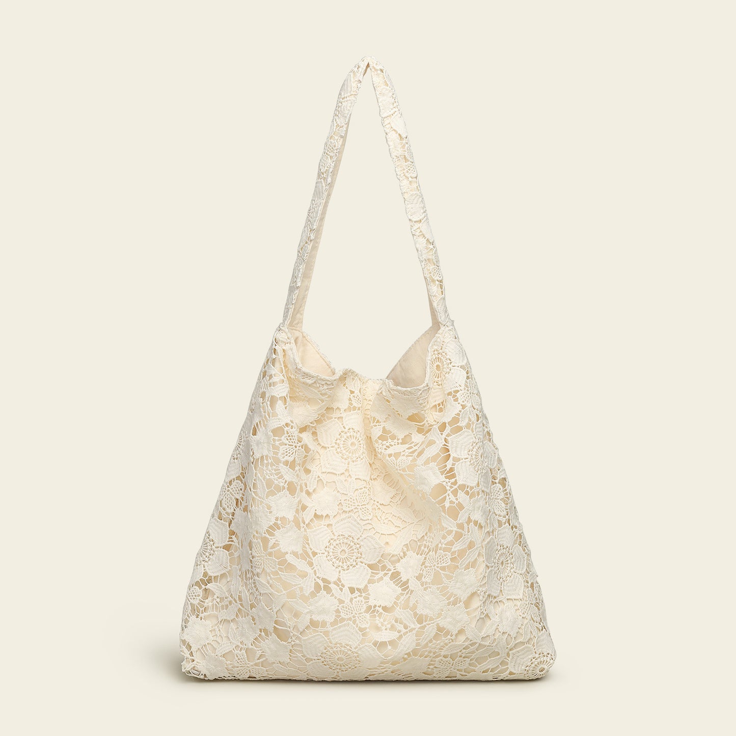 Women's Style Lace Underarm Versatile Mori Canvas Fashion Shoulder Bags