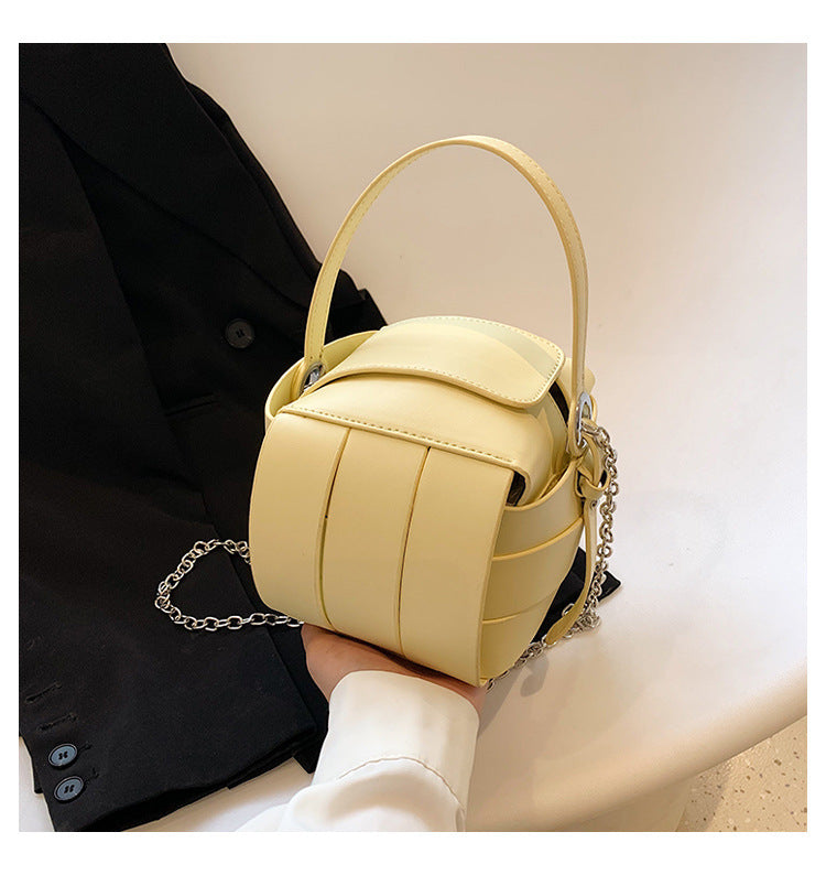 Women's Woven Chain Contrast Color Qualification Fast Women's Handbag