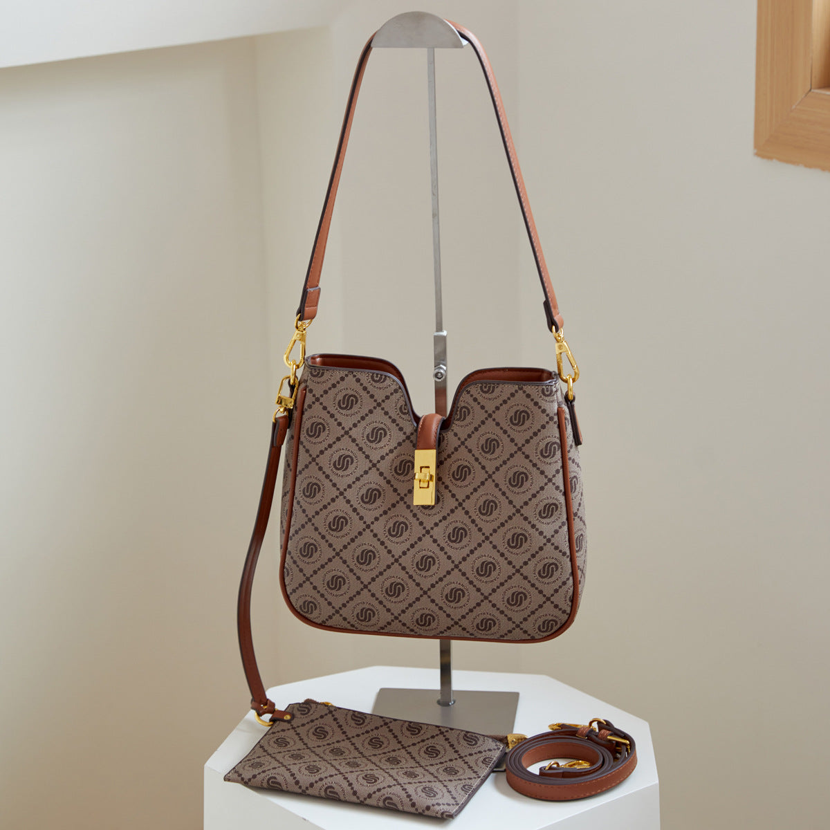 Women's Trendy Mom Simple Fashion Soft Leather Tote Bag