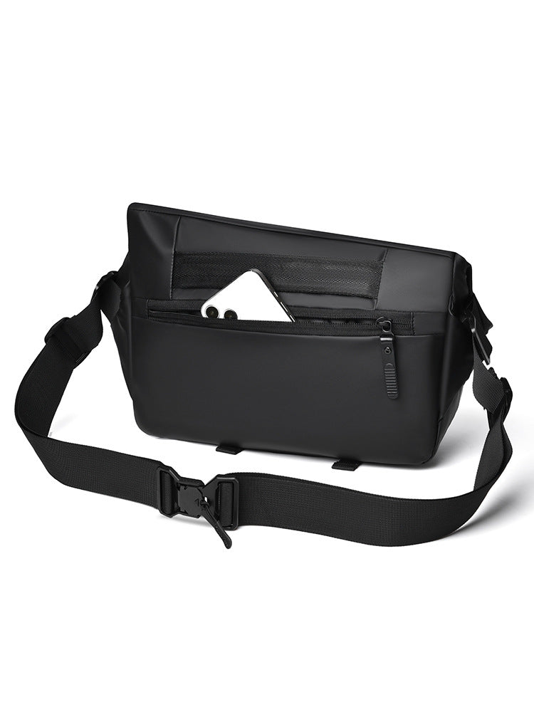 Men's Waterproof Large Capacity Mechanical Style Commuter Men's Chest Bag
