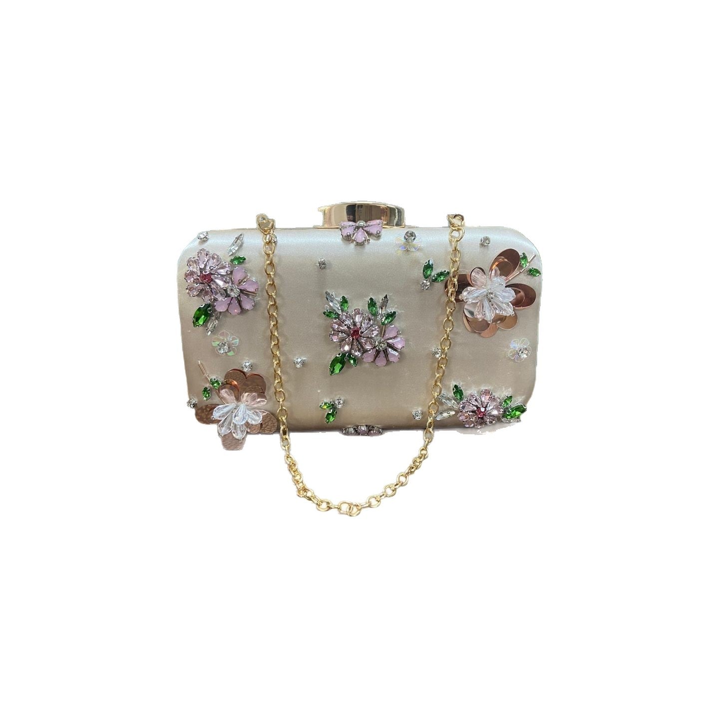 Colored Diamond Flower Wedding Party Sweet Fresh Dinner Bag