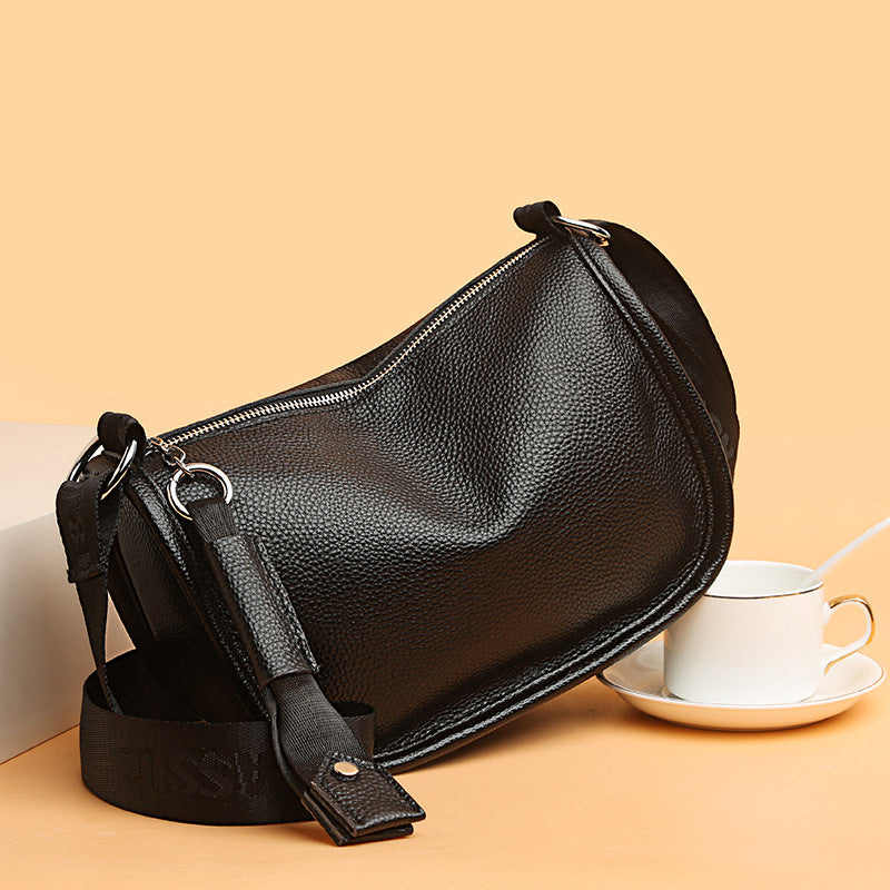 Women's First Layer Fashion Simple Advanced Texture Shoulder Bags