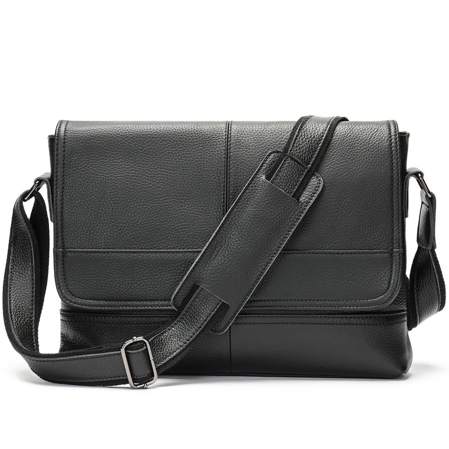 Men's Leather Fashion Crazy Horse First Layer Cowhide Men's Shoulder Bag