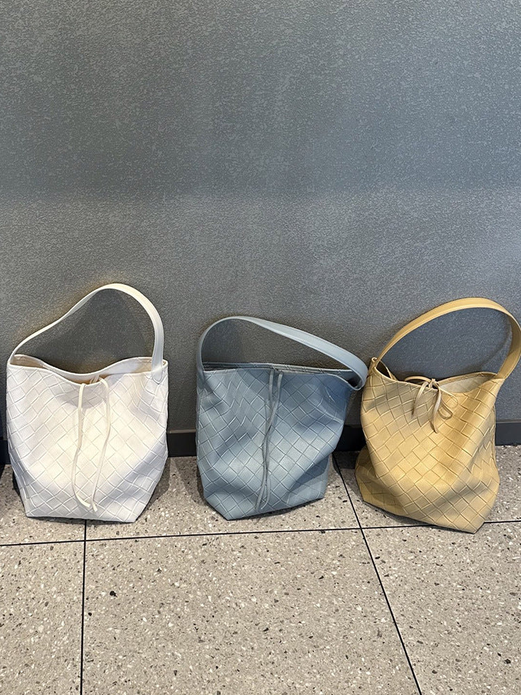 Women's Ge Niche Woven Pattern Simple Mother Bags