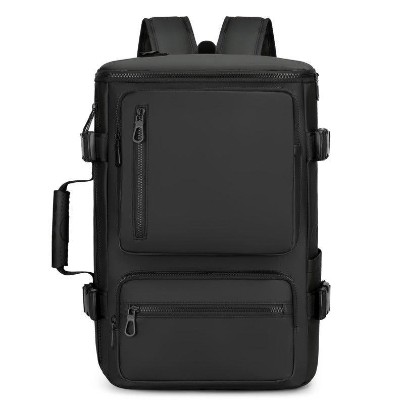 Men's Multifunctional Derm Computer Black Lightweight Business Backpack