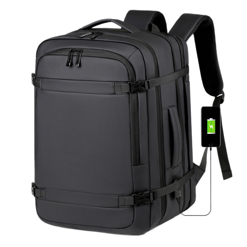 Men's Waterproof Derm Large Capacity Expansion Computer Business Backpack