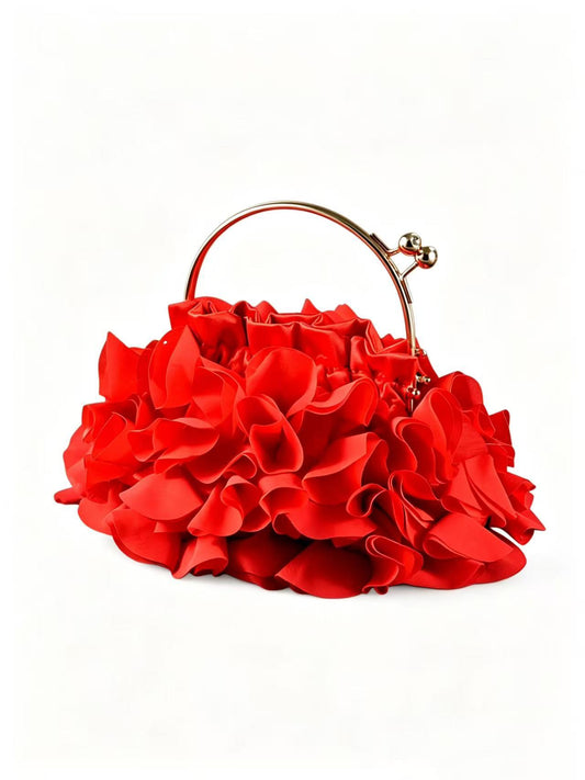 Women's Flower Retro Dress Party Clutch Dinner Bag