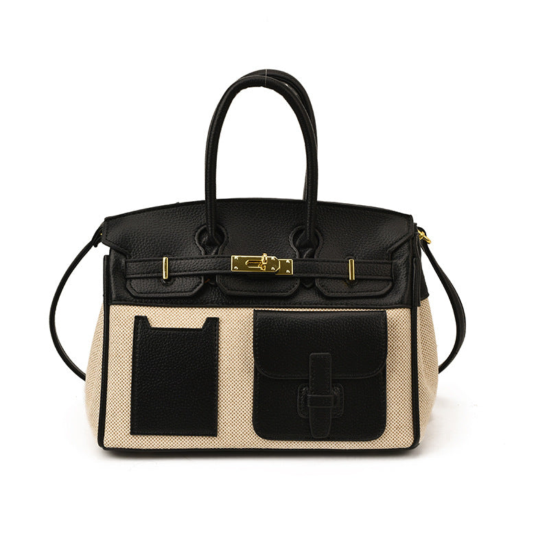 Women's Color Contrast Large Capacity High Sense Women's Handbag