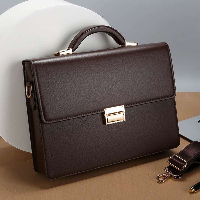 Men's Password Portable Business Portfolio Large Capacity Bags