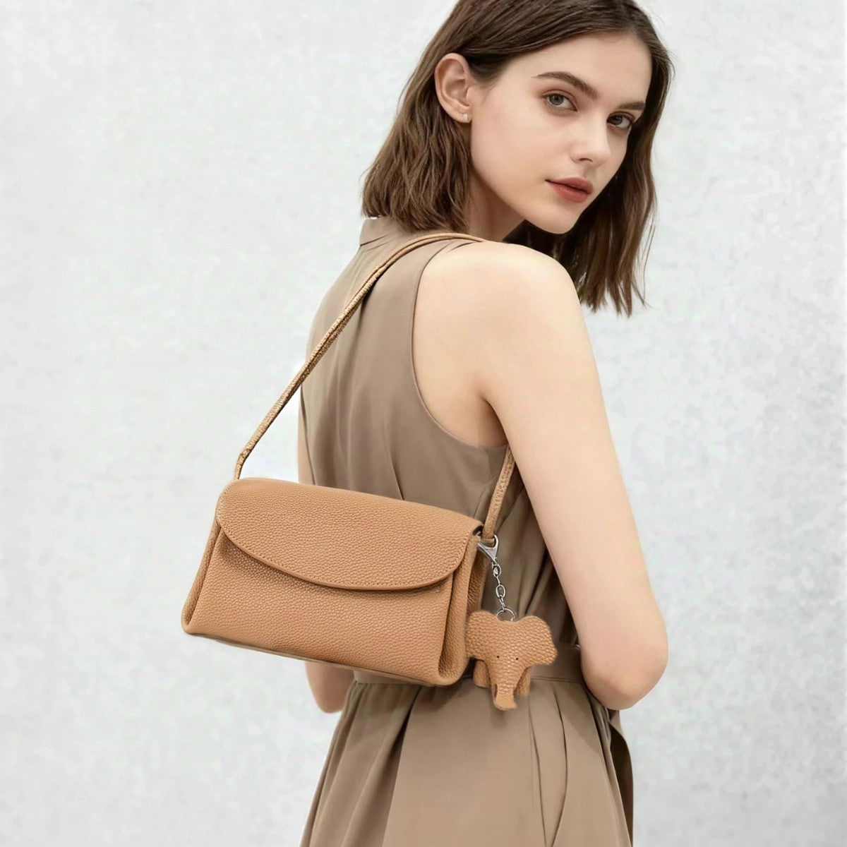 Women's Genuine Leather Mobile Storage First Layer Cowhide Niche Bags