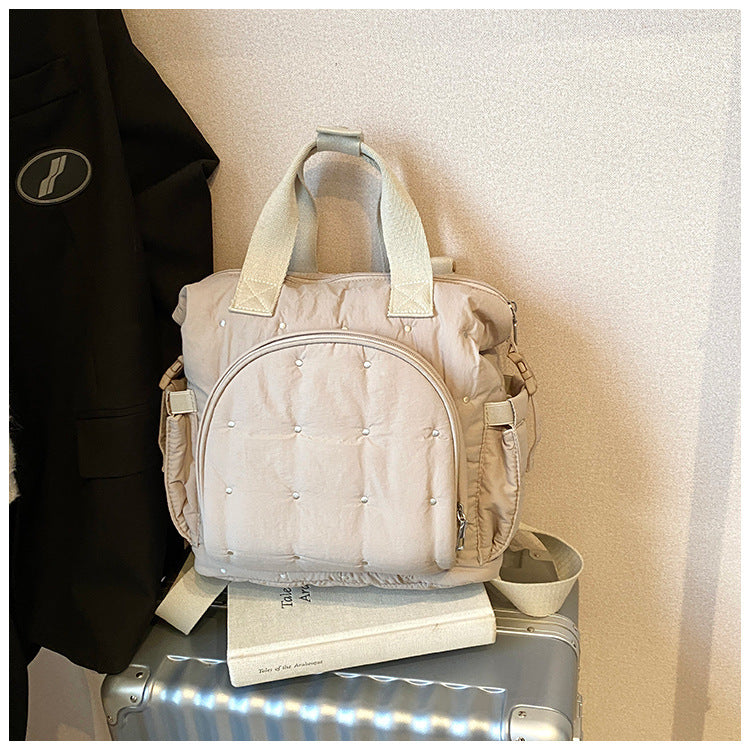 Women's Portable Korean Embroidered Large Capacity Lightweight Mummy Bag