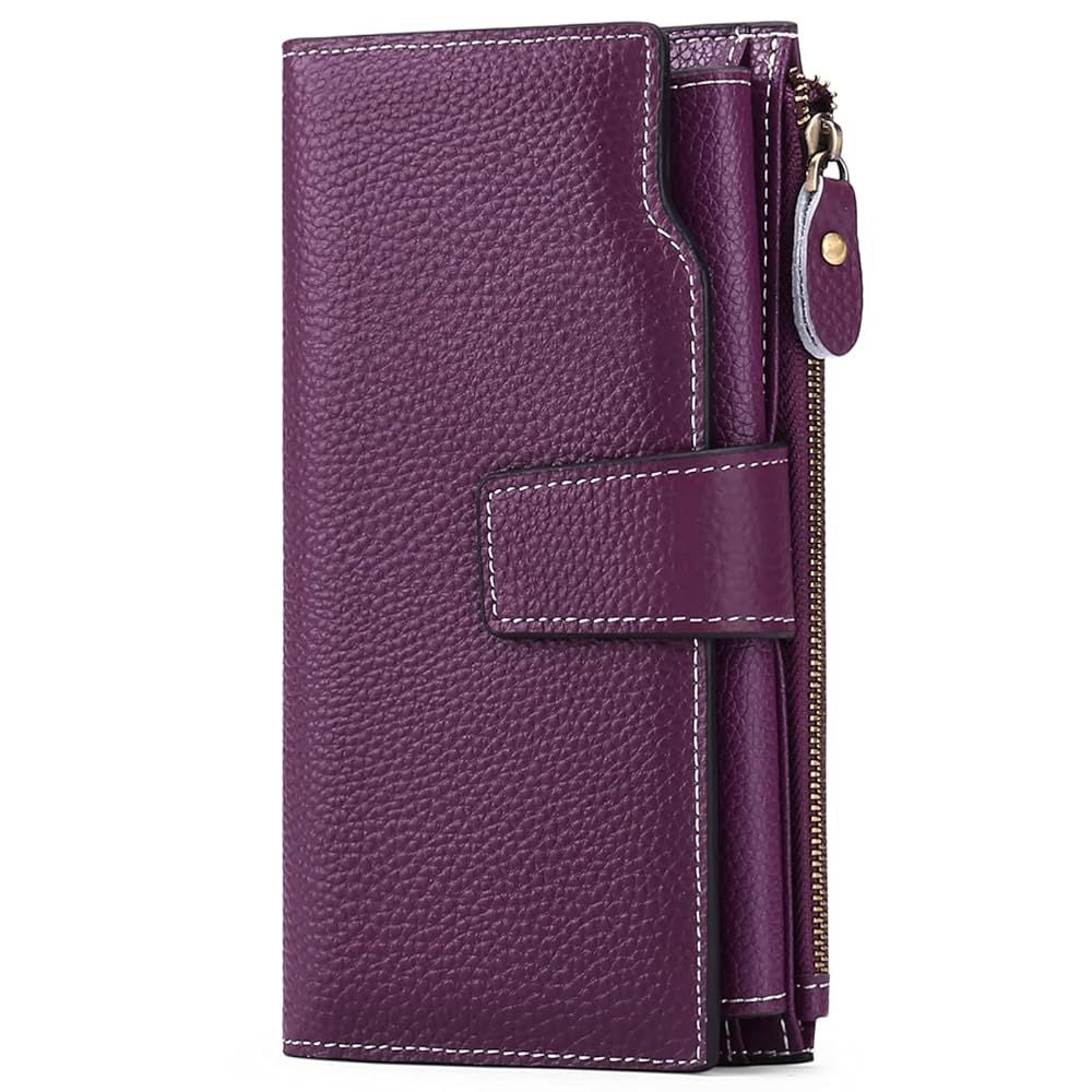 Women's Korean Style Oil Wax Leather Multiple Slots Ladies Wallet
