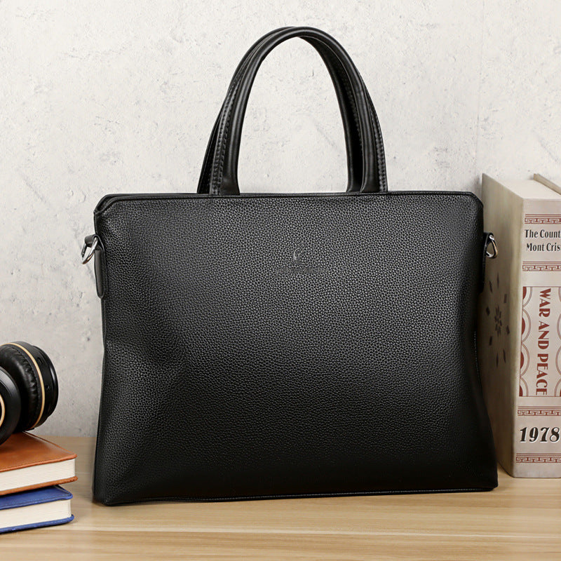 Men's Kangaroo High-grade Portable Leather Business Conference Men's Briefcase