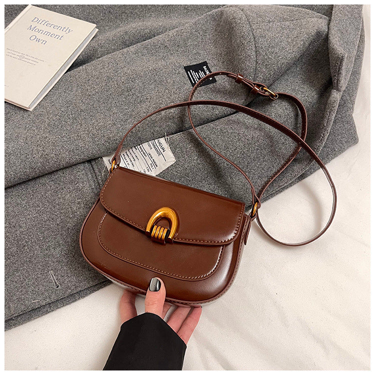 Women's Retro Minority Underarm Fashionable Fashion Saddle Women's Shoulder Bag