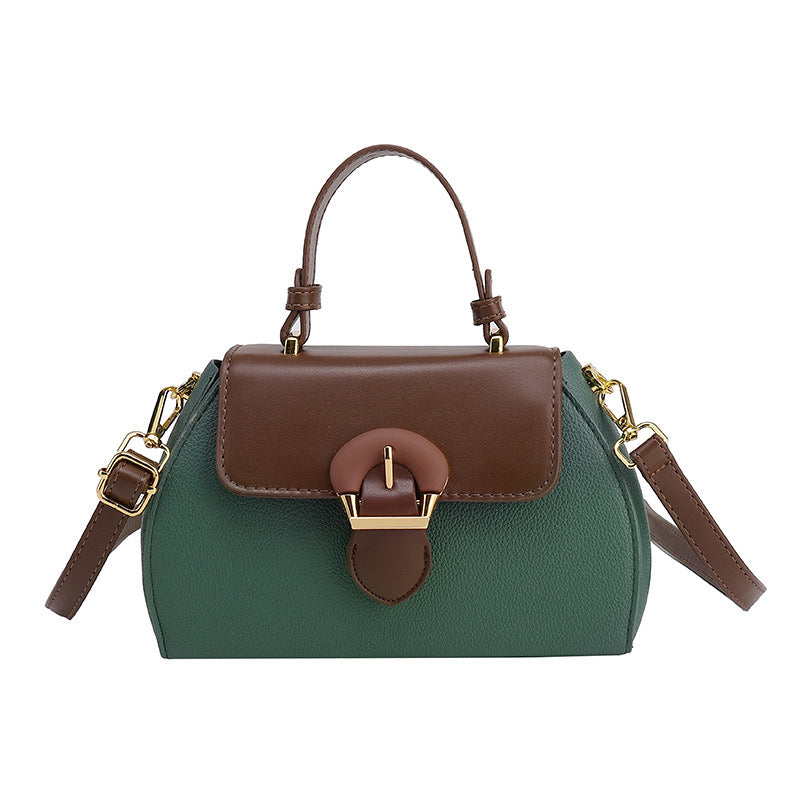 Women's Fashion Color Contrast Portable Minority Popular Bags