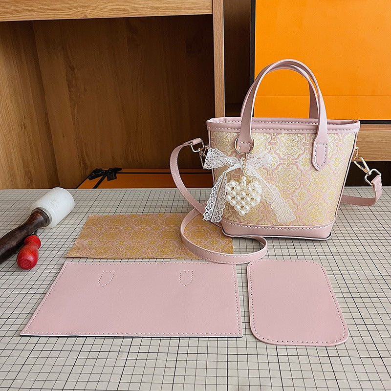 Women's Chinese Style Cloth Commuter Portable Material Women's Shoulder Bag