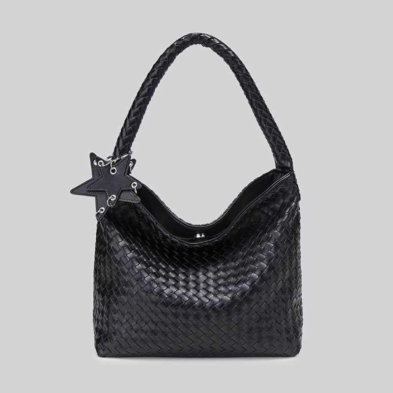 Women's Woven Large Capacity Commuter Underarm Portable Women's Handbag