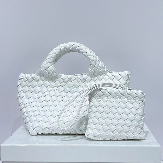 Women's Trendy Chain Mother Hand-woven Vegetable Basket Women's Handbag
