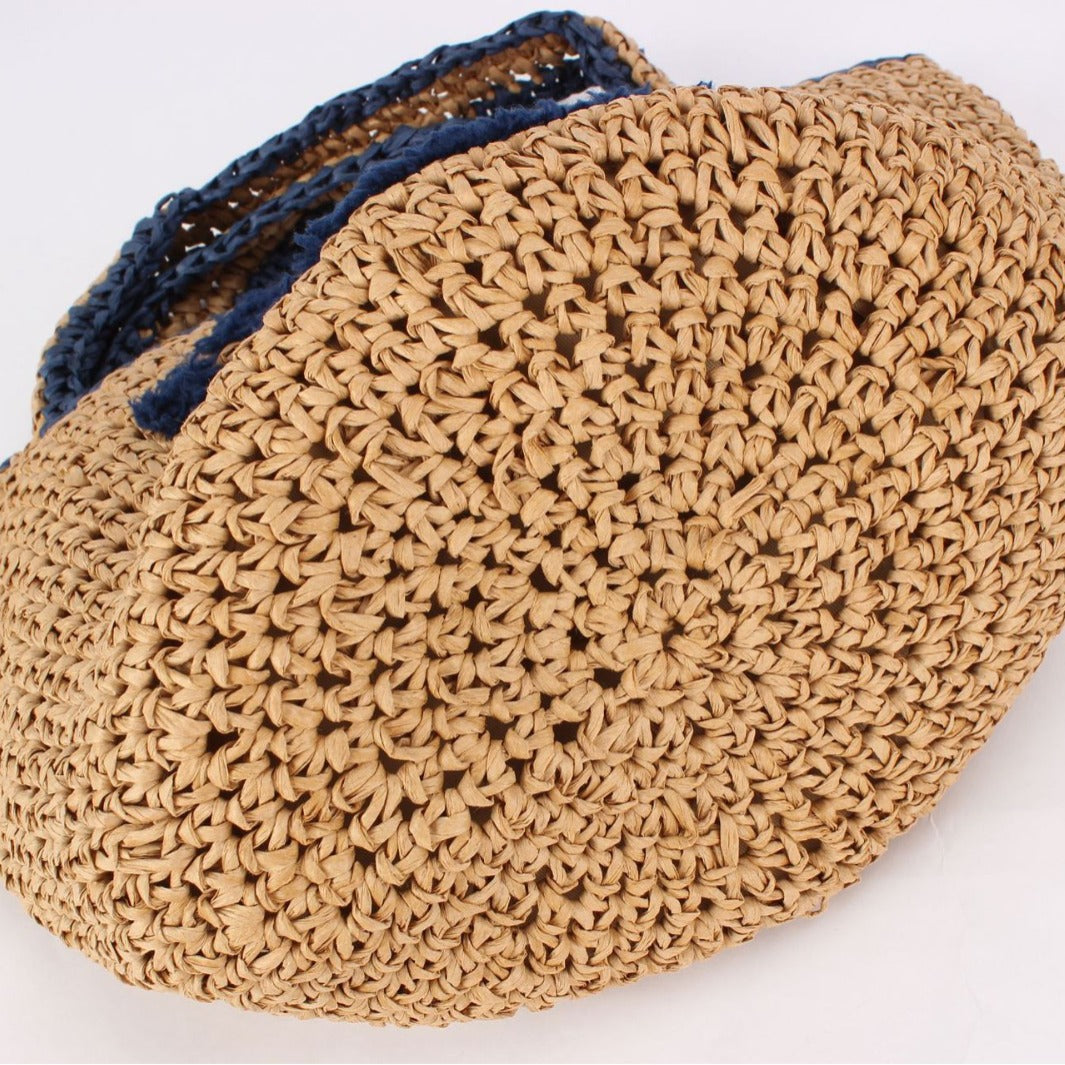 Women's Smiley Face Woven Daily Simplicity Seaside Vacation Women's Handbag