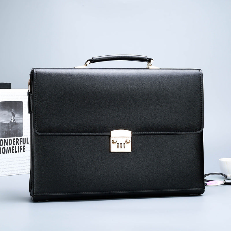 Men's Simple Business Password Large Capacity Computer Handbags