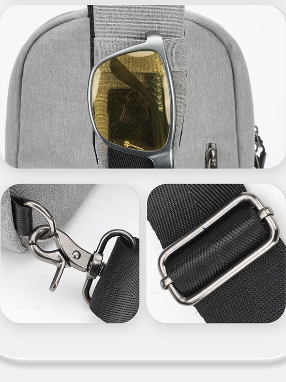 Men's One Waterproof Water Cup Kettle Cycling Men's Chest Bag