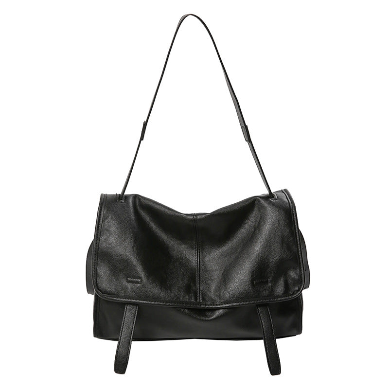 Women's Luxury Plant Kneading Leather Large Capacity Loose Feeling Single Bags