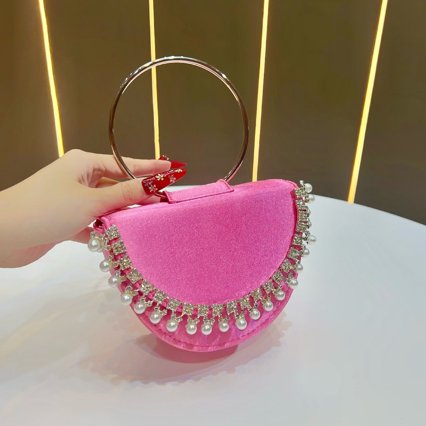 Popular Beautiful Women's Clutch Diamond Rhinestone Bags
