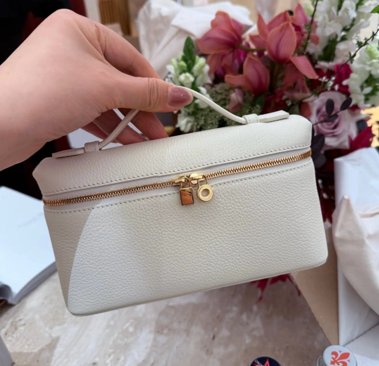 Women's Original Leather Lunch Box First Layer Cowhide Bags
