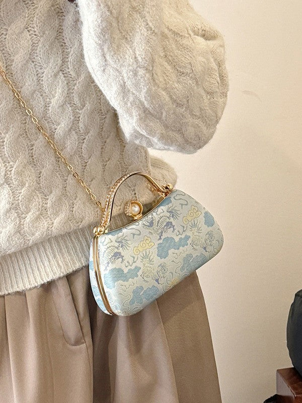 Women's Frame Hard Box Diamonds Mini Expensive Shoulder Bags