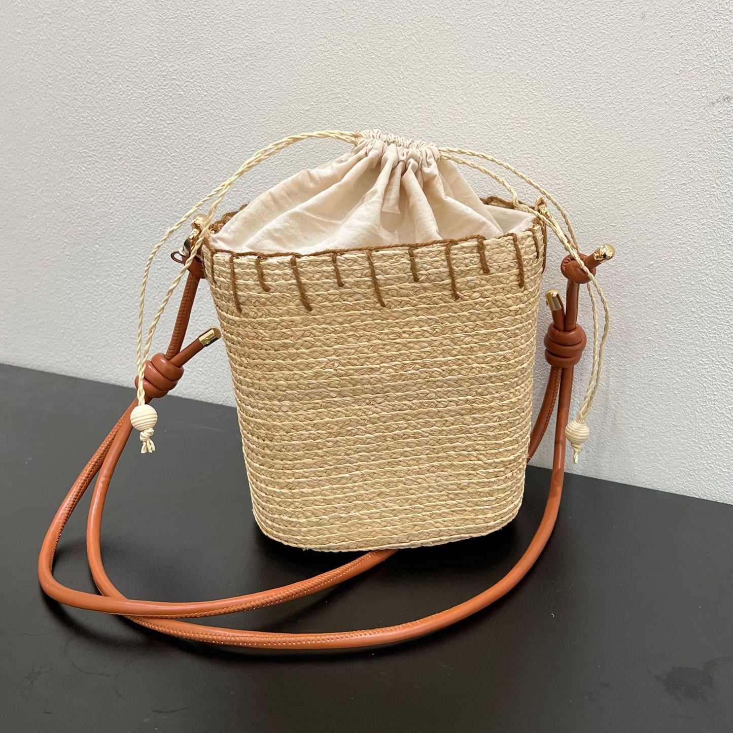 Women's Large Capacity Straw Woven Seaside Beach Vacation Hand Women's Shoulder Bag
